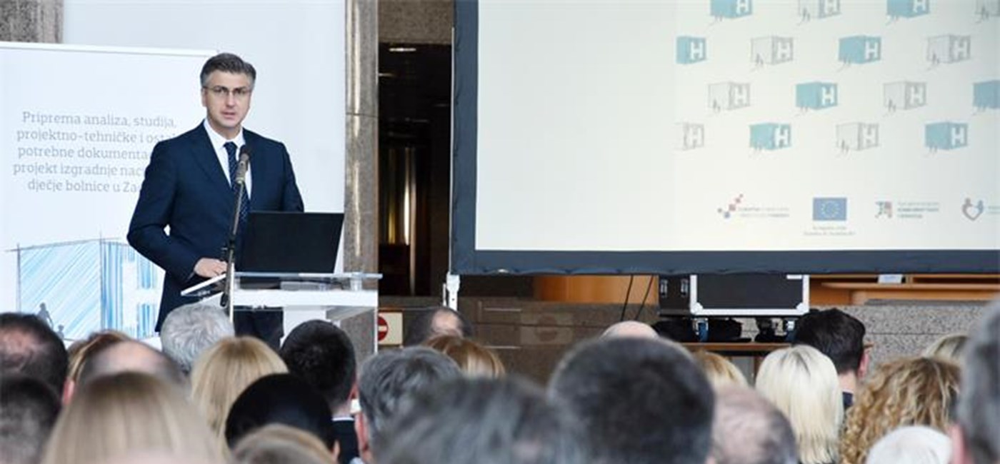 Plenković o projektu Nacionalne dječje bolnice: Unaprjeđujemo zdravstvenu skrb o najmlađima, rodiljama i trudnicama